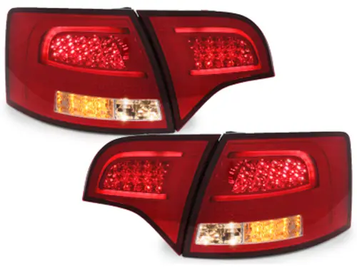 Baklykter LED Audi A4 B7 Avant 2004 - 2008 │ RED WHITE