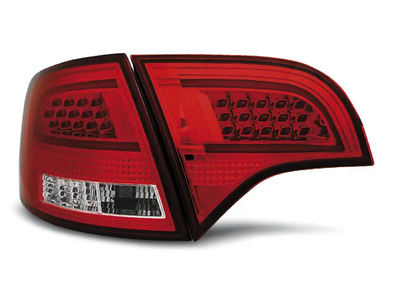 Baklykter LED Audi A4 B7 Avant 2004 - 2008 │ RED WHITE – bilde 3