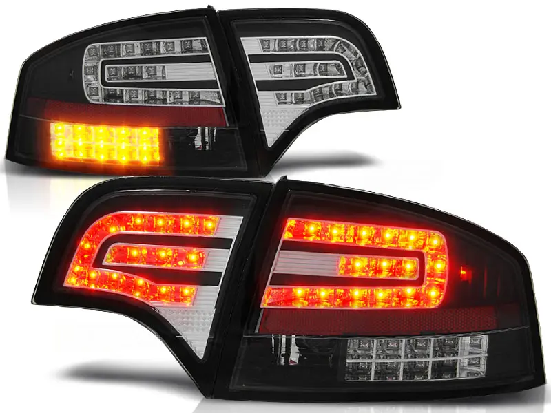 Baklykter LED Audi A4 B7 Sedan 2004 - 2008 │ BLACK – bilde 2