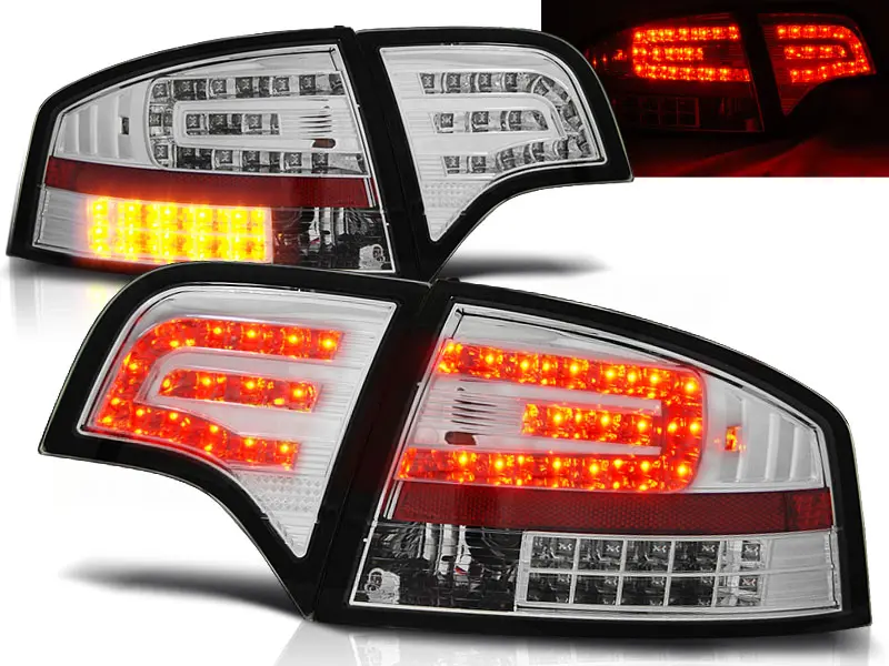 Baklykter LED Audi A4 B7 Sedan 2004 - 2008 │ CHROME