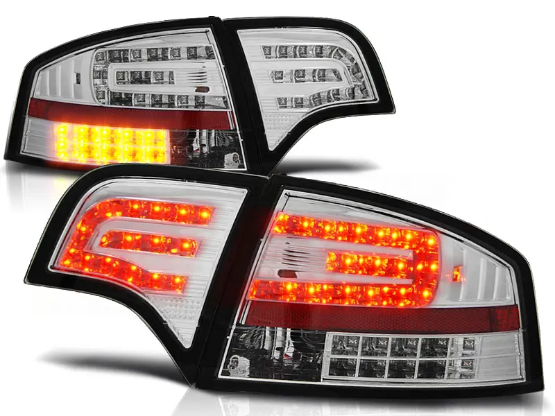 Baklykter LED Audi A4 B7 Sedan 2004 - 2008 │ CHROME – bilde 2