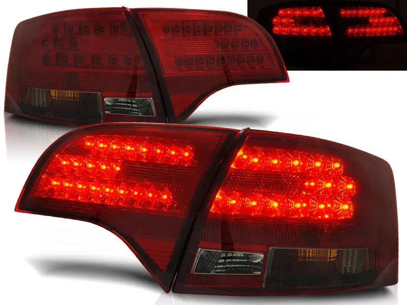 Baklykter LED Audi A4 B7 Sedan 2004 - 2008 │ RED SMOKE