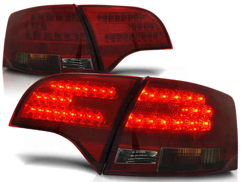 Baklykter LED Audi A4 B7 Sedan 2004 - 2008 │ RED SMOKE – bilde 2