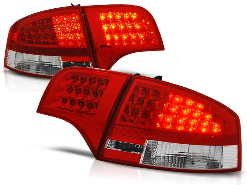 Baklykter LED Audi A4 B7 Sedan 2004 - 2008 │ RED WHITE