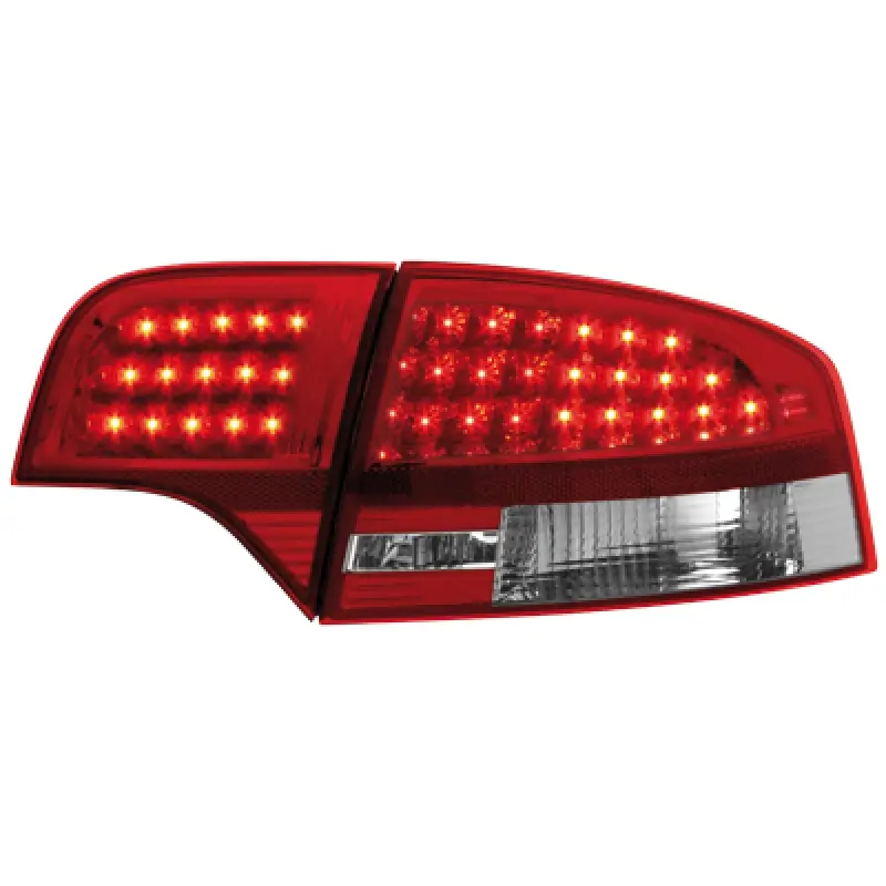 Baklykter LED Audi A4 B7 Sedan 2004 - 2008 │ RED WHITE – bilde 2