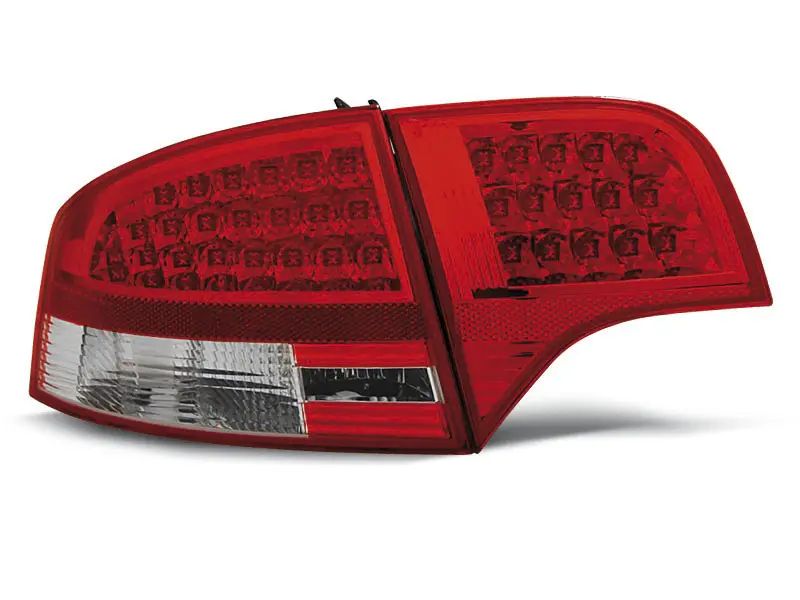 Baklykter LED Audi A4 B7 Sedan 2004 - 2008 │ RED WHITE – bilde 4