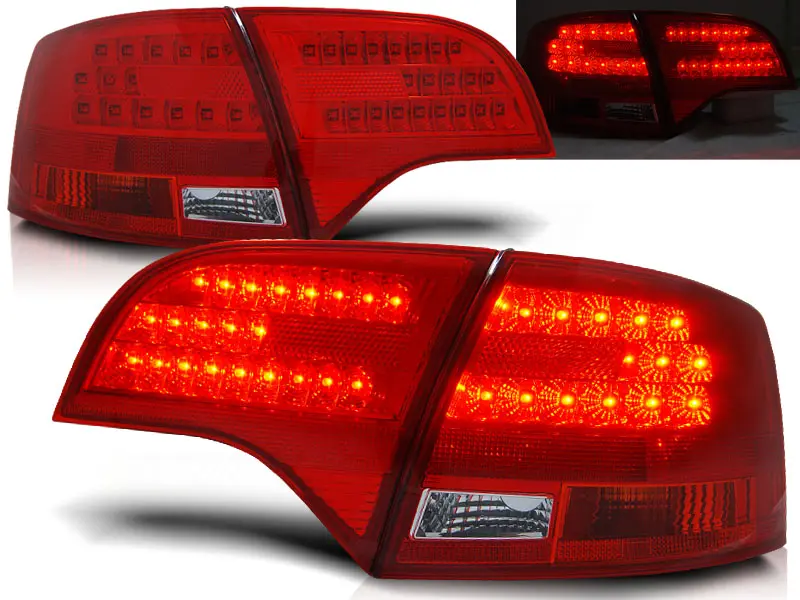 Baklykter LED Audi A4 B7 Sedan 2004 - 2008 │ RED WHITE