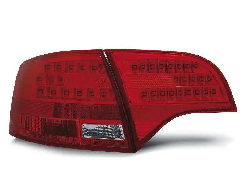 Baklykter LED Audi A4 B7 Sedan 2004 - 2008 │ RED WHITE – bilde 3