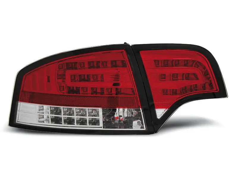 Baklykter LED Audi A4 B7 Sedan 2004 - 2008 │ RED WHITE – bilde 3