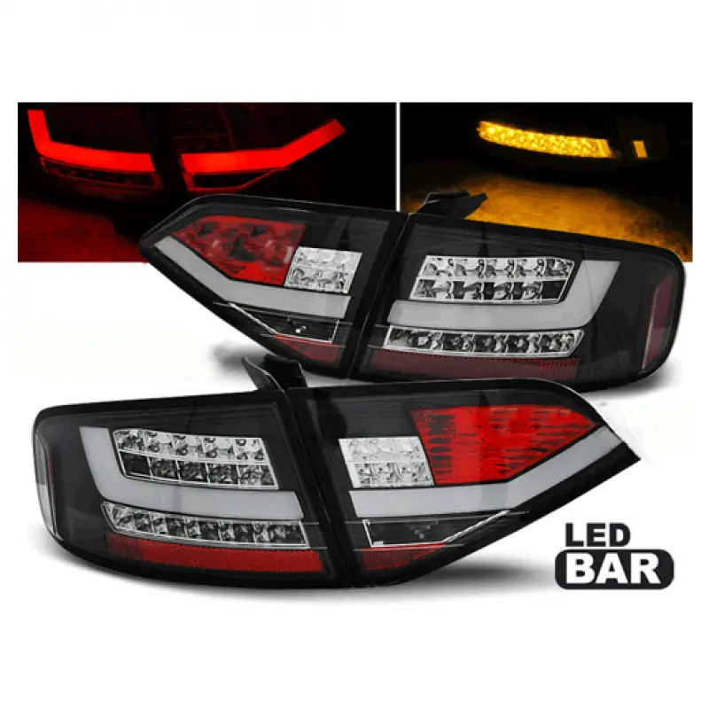 Baklykter LED Audi A4 B8 Sedan 2007 - 2011  CHROME