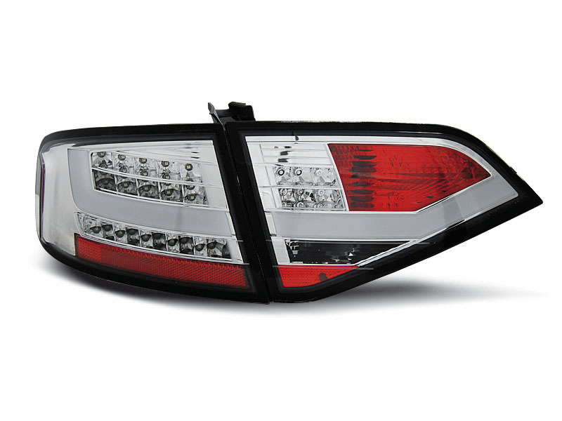 Baklykter LED Audi A4 B8 Sedan 2007 - 2011  CHROME – bilde 3