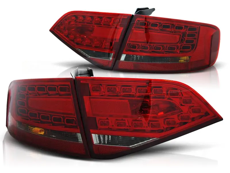 Baklykter LED Audi A4 B8 Sedan 2007 - 2011 │ RED SMOKE – bilde 2