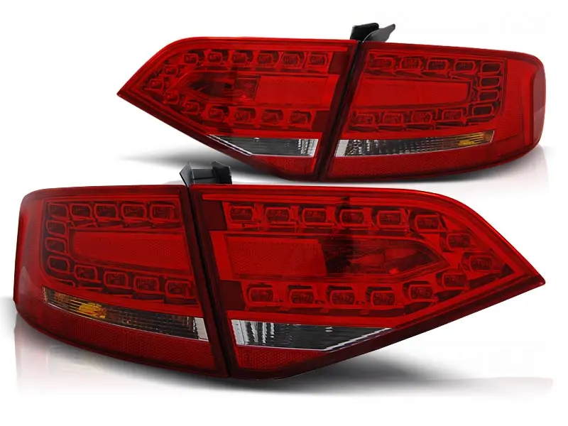 Baklykter LED Audi A4 B8 Sedan 2007 - 2011 │ SEDAN RED WHITE – bilde 2