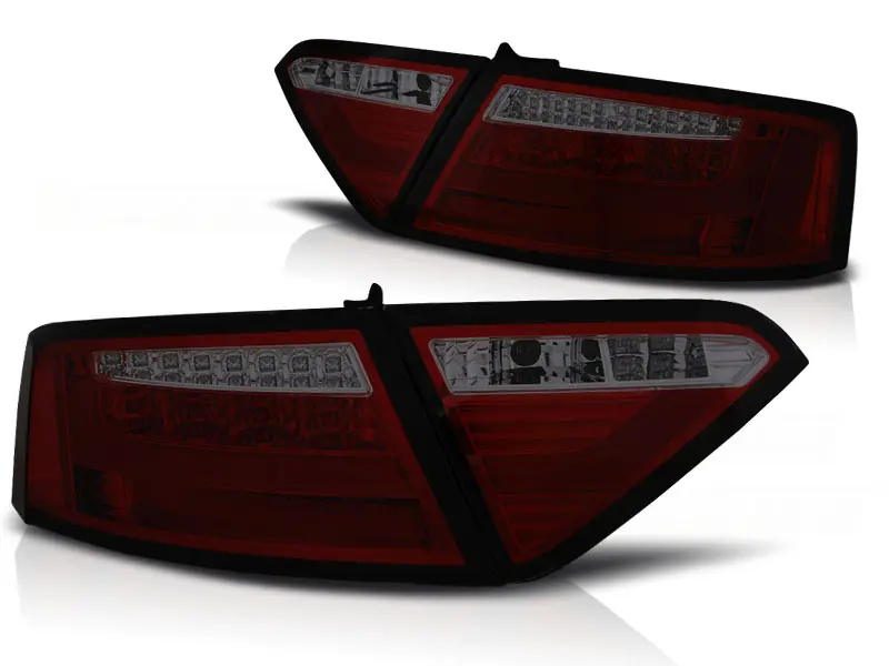 Baklykter LED Audi A5 8T 2007 - 2011 │ RED SMOKE – bilde 2