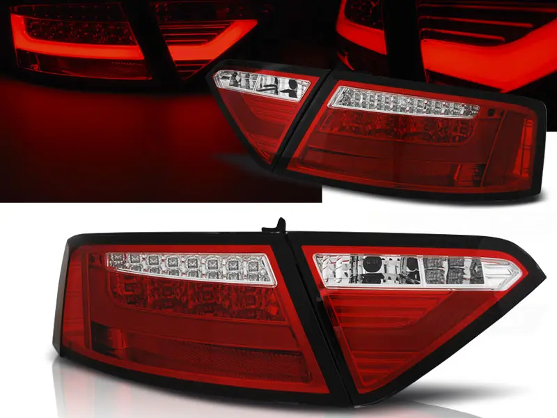 Baklykter LED Audi A5 8T 2007 - 2011 │ RED WHITE