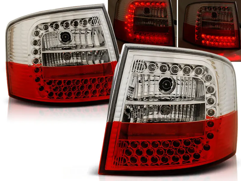 Baklykter LED Audi A6 C5 Avant 1997 - 2004 │ RED WHITE