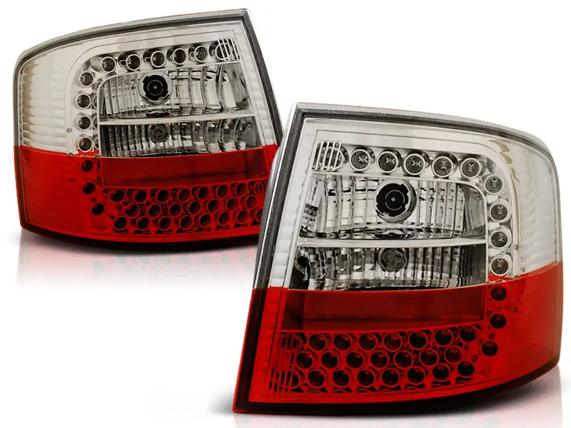Baklykter LED Audi A6 C5 Avant 1997 - 2004 │ RED WHITE – bilde 2