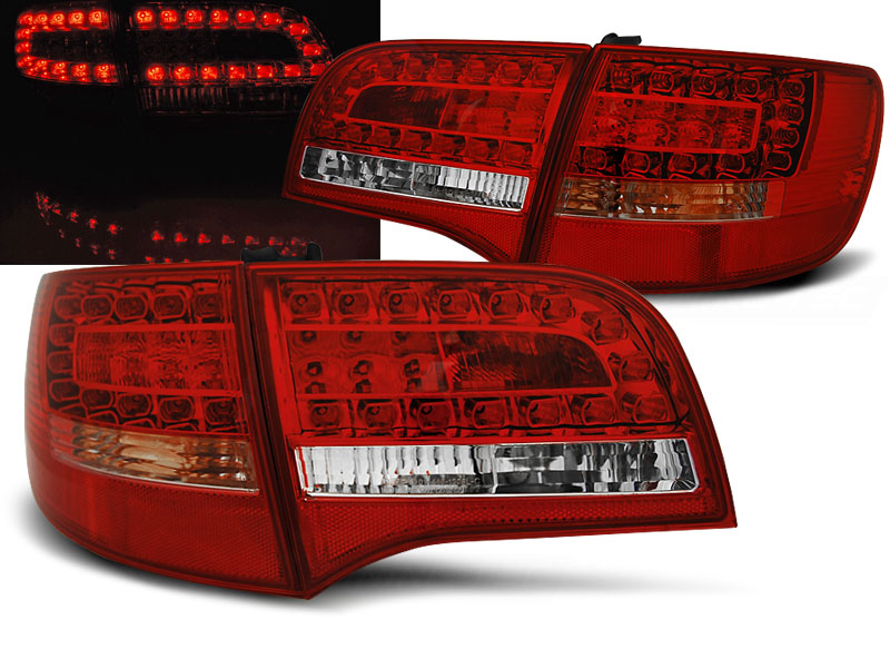Baklykter LED AUDI A6 (C6) 2004-2008 AVANT RED WHITE