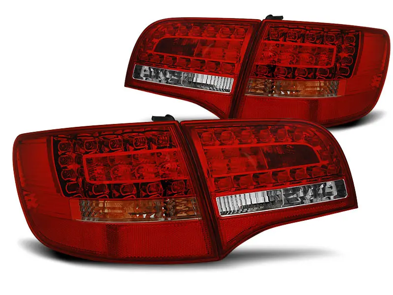 Baklykter LED AUDI A6 (C6) 2004-2008 AVANT RED WHITE Image 4