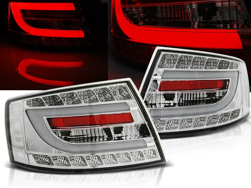 Baklykter LED AUDI A6 (C6) SEDAN 2004-2008 CHROME
