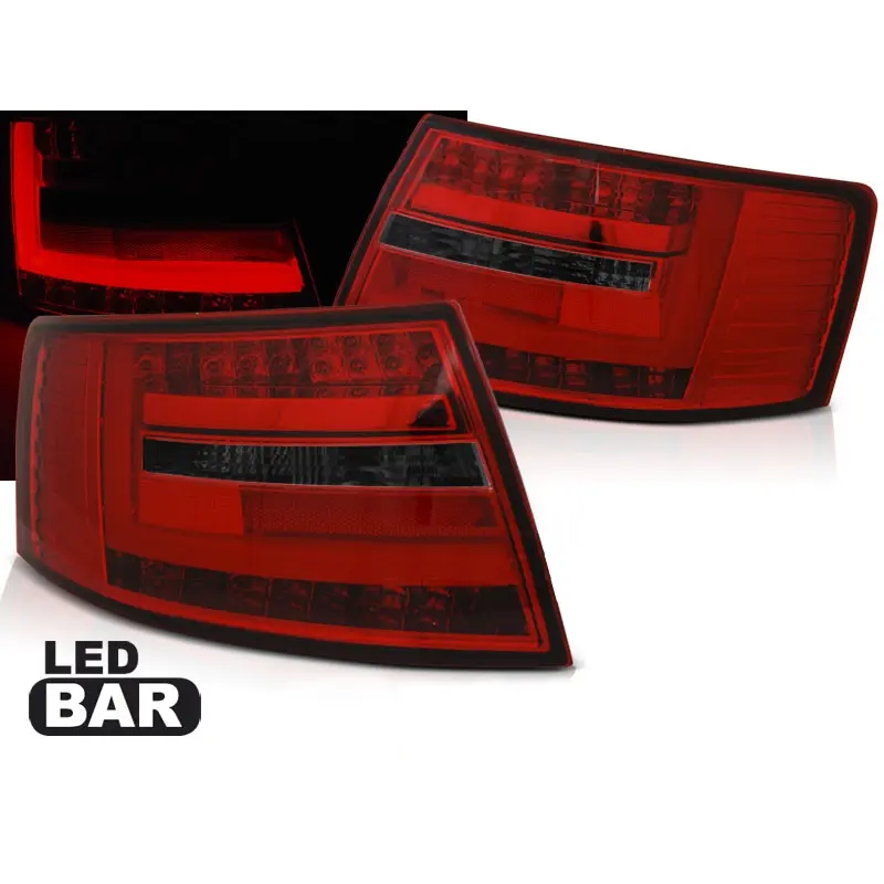 Baklykter LED AUDI A6 (C6) SEDAN 2004-2008 RED SMOKE 7-PIN