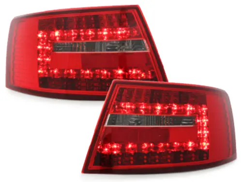 Baklykter LED AUDI A6 (C6) SEDAN 2004-2008 RED SMOKE