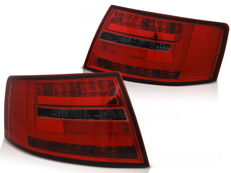 Baklykter LED AUDI A6 (C6) SEDAN 2004-2008 RED SMOKE – bilde 2