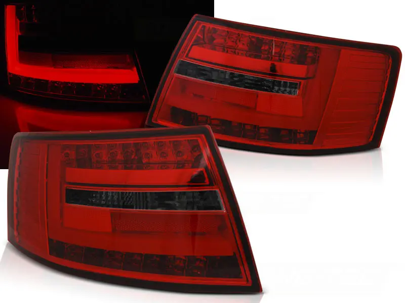 Baklykter LED AUDI A6 (C6) SEDAN 2004-2008 RED SMOKE – bilde 3