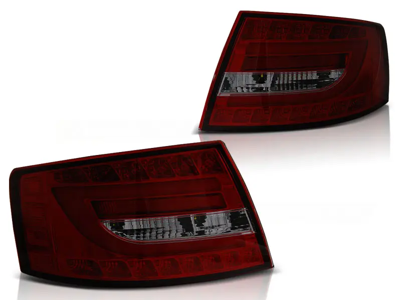 Baklykter LED AUDI A6 (C6) SEDAN 2004-2008 RED SMOKE