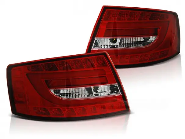 Baklykter LED AUDI A6 (C6) SEDAN 2004-2008 RED WHITE