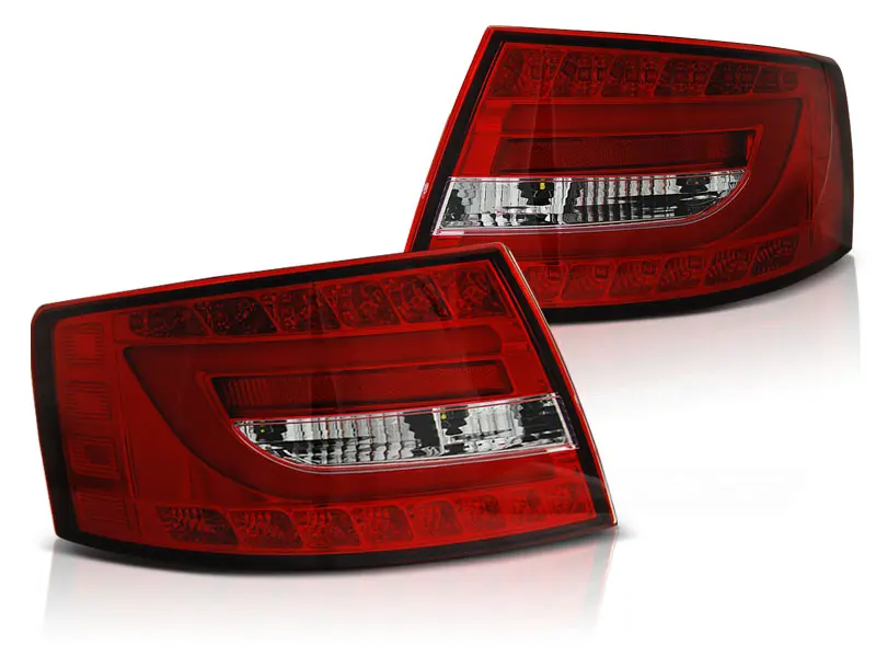 Baklykter LED AUDI A6 (C6) SEDAN 2004-2008 RED WHITE Image 1