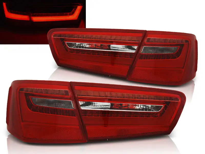 Baklykter LED AUDI A6 (C7) 2011-2014 RED WHITE