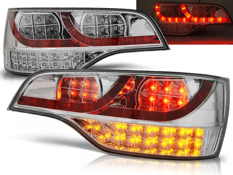 Baklykter LED Audi Q7 4L 2005 - 2009 │ CHROME