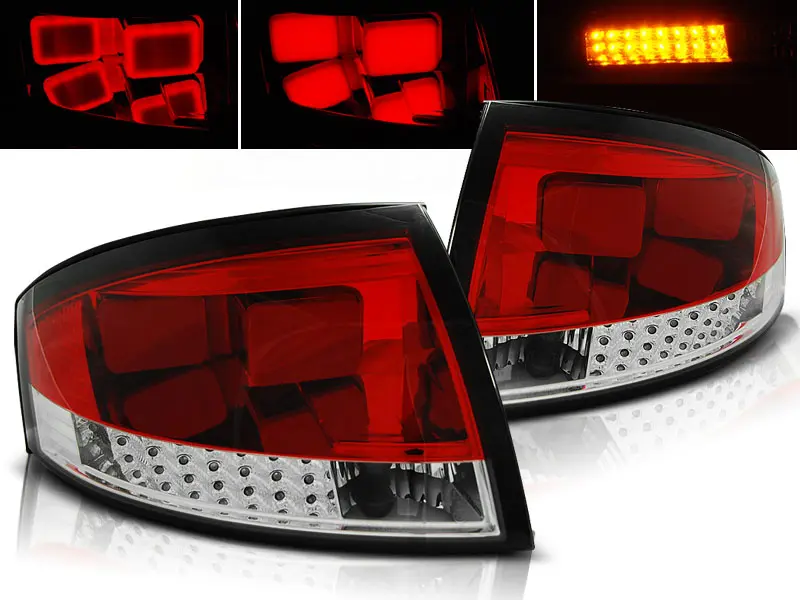 Baklykter LED AUDI TT (8N) 1999-2006 RED WHITE