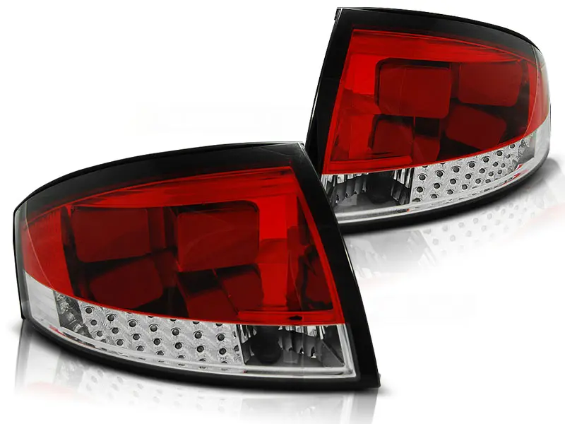 Baklykter LED AUDI TT (8N) 1999-2006 RED WHITE – bilde 2