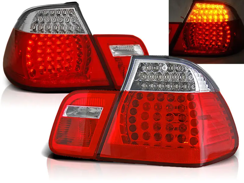 Baklykter LED BMW 3 (E46) 1998-2001 RED WHITE