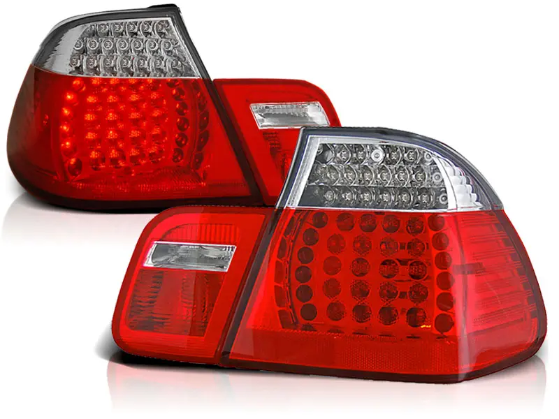 Baklykter LED BMW 3 (E46) 1998-2001 RED WHITE – bilde 2