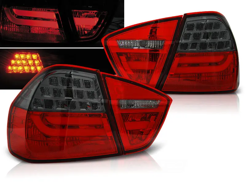 Baklykter LED BMW 3 (E90) 2005-2008 RED SMOKE
