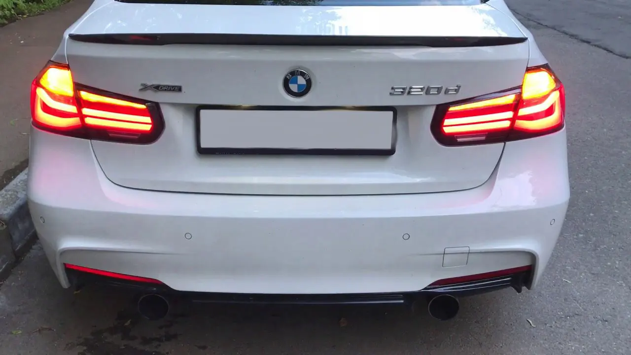 Baklykter LED BMW 3 (F30) Sedan 2011 - 2015 | RED SMOKE – bilde 2
