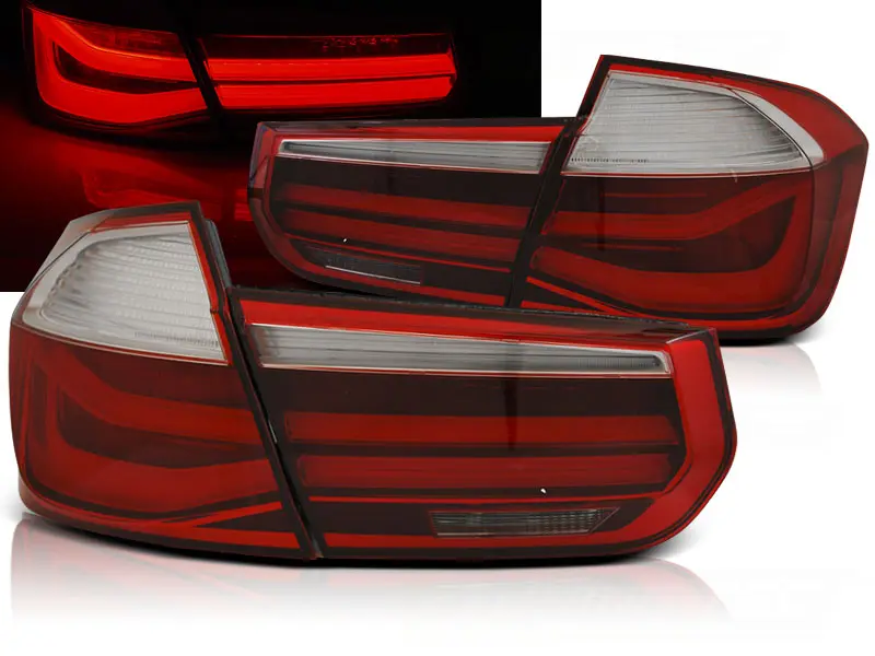 Baklykter LED BMW 3 (F30) Sedan 2011 - 2015 | RED SMOKE – bilde 3