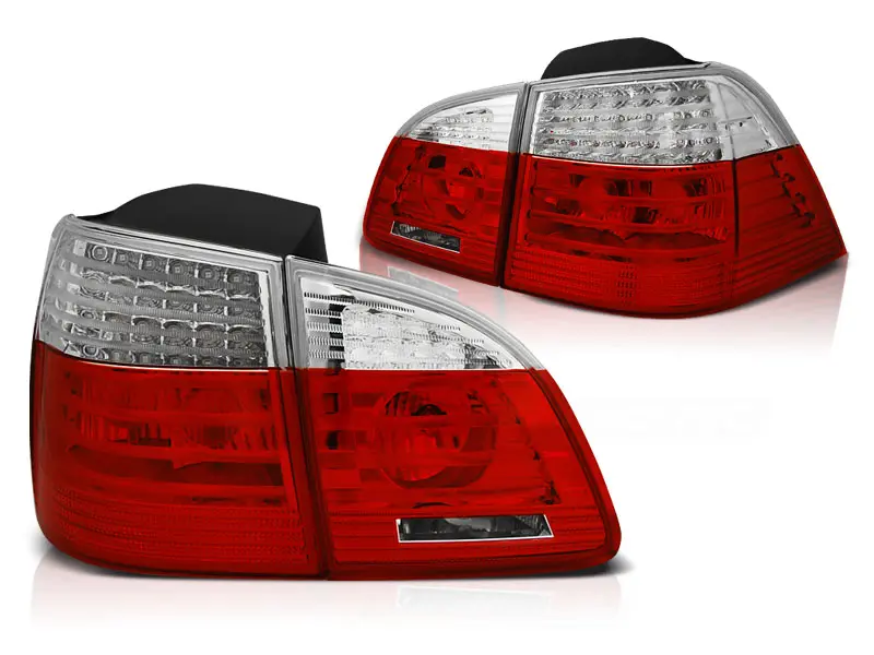Baklykter LED BMW 5 (E61) Touring 2004 - 2007 │ RED WHITE Image 2