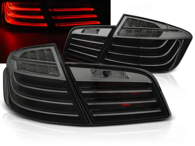 Baklykter LED BMW 5 (F10) Sedan 2010 - 2013 │ BLACK SMOKE LCI LOOK – bilde 3