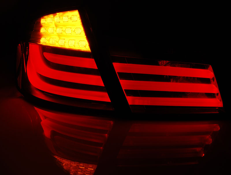 Baklykter LED BMW 5 (F10) Sedan 2010 - 2013 │ RED WHITE – bilde 2