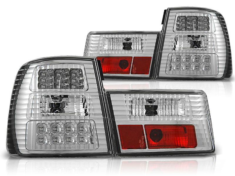 Baklykter LED BMW (E34) 1988-1995 CHROME – bilde 2