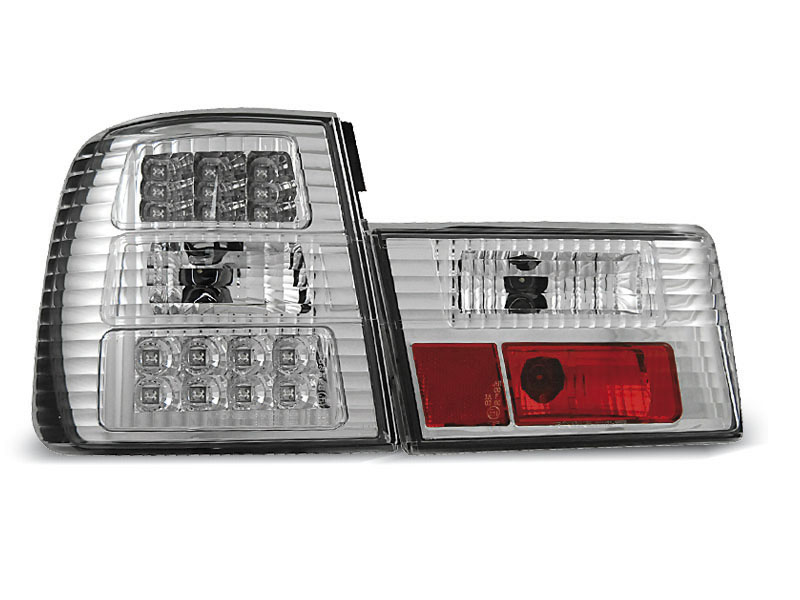 Baklykter LED BMW (E34) 1988-1995 CHROME – bilde 3