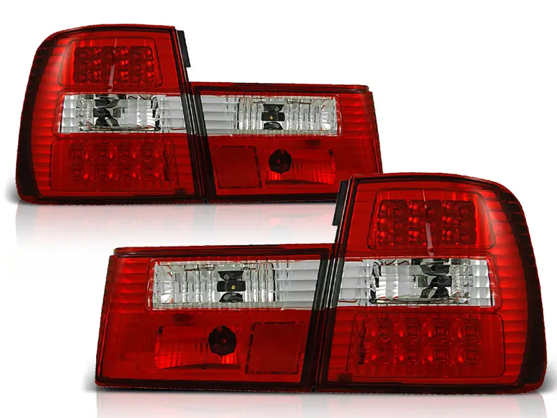 Baklykter LED BMW (E34) 1988-1995 RED WHITE – bilde 2