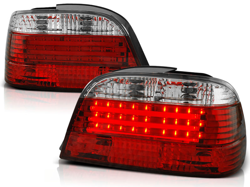 Baklykter LED BMW (E38) 1994-2001 RED WHITE – bilde 2