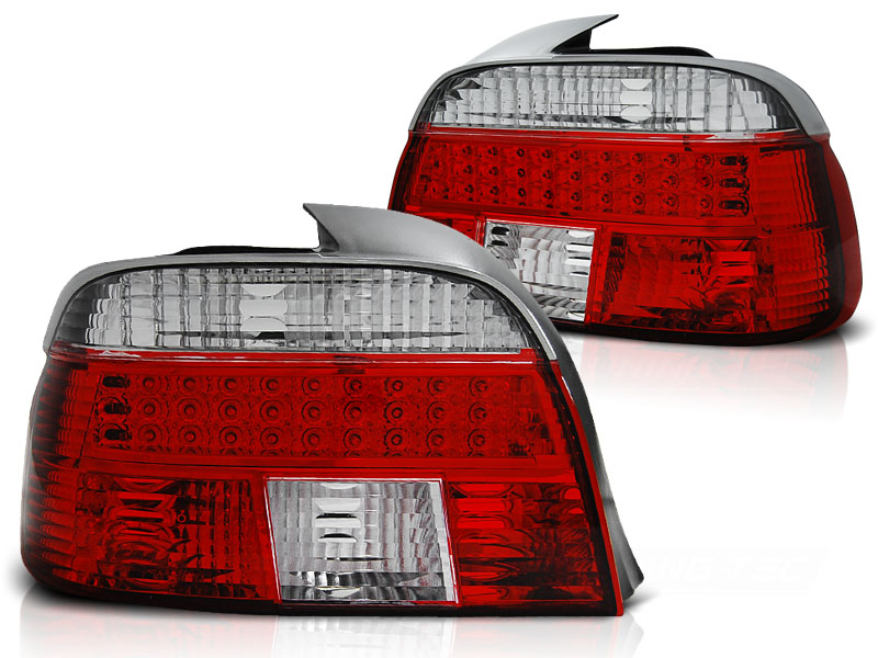 Baklykter LED BMW (E39) 1995-2000 RED WHITE – bilde 2