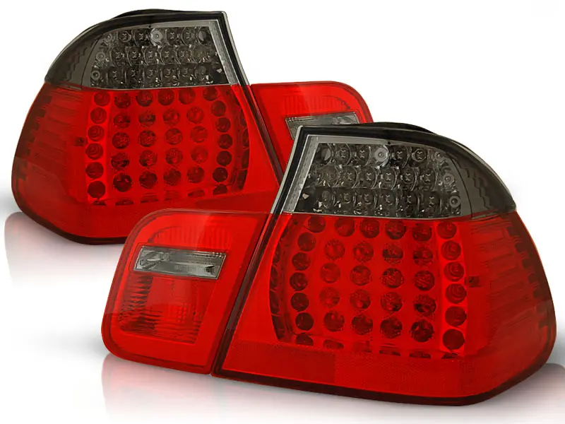 Baklykter LED BMW (E46) 1998-2001 SEDAN RED SMOKE – bilde 2