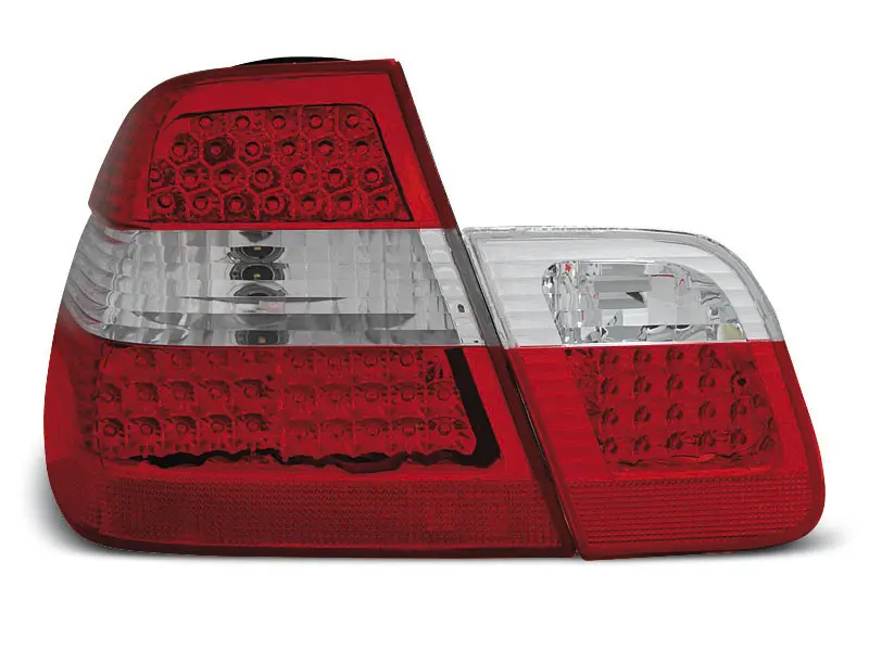 Baklykter LED BMW (E46) 1998-2001 SEDAN RED WHITE – bilde 2